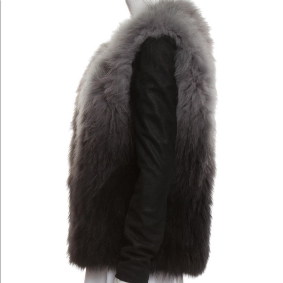 Maje Koice Fox Fur Jacket - Picture 3 of 8